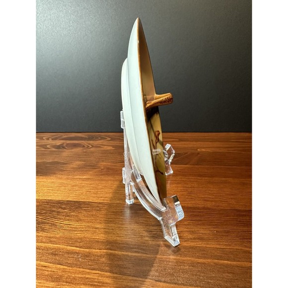 Antique Nippon Morimura Hand-painted Dish with Moriage Finger Handle - Landscape - Picture 5 of 11